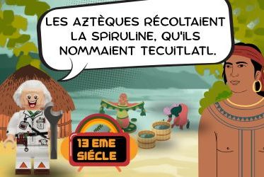 aztèques et spiruline aztèques récoltent de la spiruline